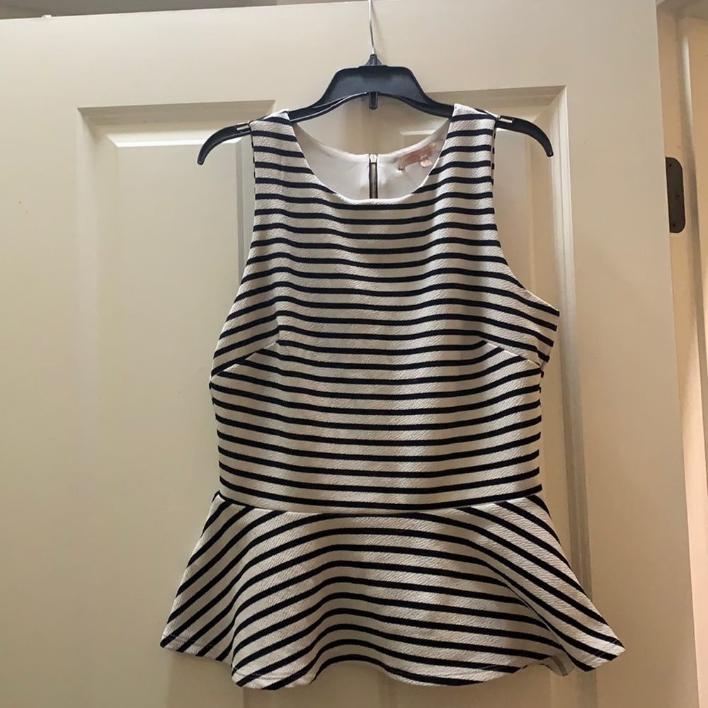 Very cute business casual top. Wrinkle proof material.